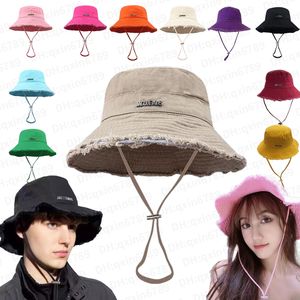 Designer JAC0UEMUS bucket hat JA bucket hat The Artichoke bob men's and women's wide brim hat LES CLASSICS foldable fisherman's visor travel visor