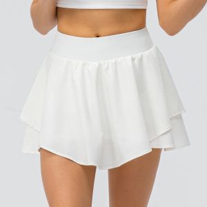 Skorts verão tênis skort tênis wear yoga saia plissada correndo saias atléticas mulheres esportes vestido de fitness para ao ar livre