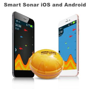 Finders Wireless Slient Sonar Fish Detector 2.4GHz BluetoothCompatible Sonarセンサーフィッシュファインダー氷釣り用の深さ120フィートの深さ