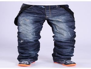 Men039S Pants Style Snow Bud Jean Snowboard Suspenders Denim Ski Men039S Skate Board Waterproof Windproof Thermal Skiing1072440