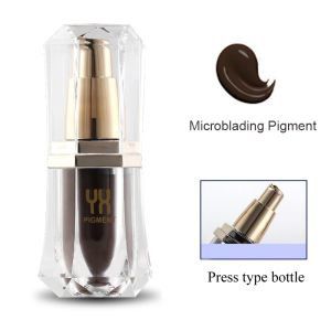 Atramenty 1PCS Organiczny mikroblading Pigment Brwi/Lip Tattoo Tusz dla stałego makijażu haftowego mikro pigmentu Dostaw mikrobladowania