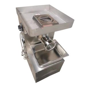 Tritacarne automatico 110v 220v in acciaio inox aperto per purea di carne tritacarne per caffetterie e ristoranti