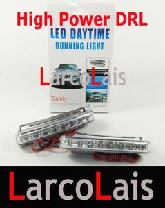 2x8 LED 8LED High Power DRL White Car Auto Head Lights Dayime Running Light Foglight Lamp5067830