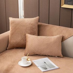 Chair Covers Modern Minimalist Sofa Cushions Winter Solid Color Non Slip Plush Mat Universal Thick Furniture Dust Armrest Cover Cloth