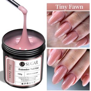 Ur Sugar 150G Quick Extension Nail Gel Polish Acrylic Crystal Nude UV Hard Gel Soak Off UV LED Nails Art Construction Gel Vernis 240220