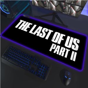 Коврики The Last of US RGB Gaming XXL Коврик для мыши с большим запирающимся краем, скорость, ПК, геймер, светодиодный коврик для мыши, мягкий коврик для ноутбука, ноутбука для CSGO