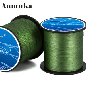 Çizgiler Anmuka 500m Süper Pe Örgülü Güçlü Balıkçılık Çizgisi 4 Strand 1080lb Multifilament Sazan Balıkçılık Tel Deniz Tresse De Peche 4 Brins