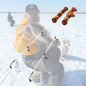 Stavar Ny lägsta vinst 54 cm vinterfiske isfiskestång karp fiske pol 2 sektion snurrande gjutstång vinter sport