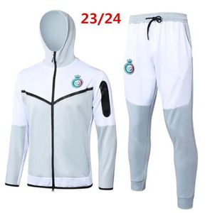 23 24 آل ناصر FC Soccer Tracksuit Hoodie Ronaldo FC Suit CR7 Gonzalo Martinez Ghislain Vincent Aboubakar Men Suited Trained Suit 2023 2024 Soccer Jacket