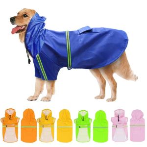 レインコートペット犬の防水レインコート小犬用反射ペット衣類ジャケット大型犬の屋外フード付き服ペット用品S5xl