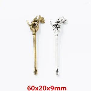 Charms 15 Pieces Of Retro Metal Zinc Alloy Ear Spoon Pendant For DIY Handmade Jewelry Necklace Making 6804