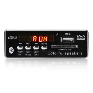 Плееры 5 В 12 В BT SD USB FM Aux радио MP3-плеер встроенный автомобильный USB Bluetooth MP3-декодер плата модуля аудио установка