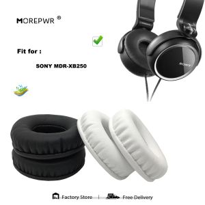 Tillbehör ersätter öronkuddar för Sony MDRXB250 MDR XB 250 MDRXB250 headsetdelar Läderkudde Velvet öronmuffhylsor