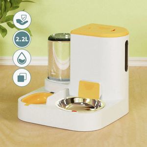 Fütterung Automatische Hund Feeder Wasser Dispenser Trinker Für Hunde Katzen Edelstahl Futternapf Trinkflasche Schüsseln Haustier Liefert