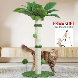 Scratchers Kedi Posta Post 33 inç uzunluğunda Kediler için Kırpma Posta Büyük Kedi Kırpma W/ sisal ip kedi kedi çizicisi için kapalı kediler için