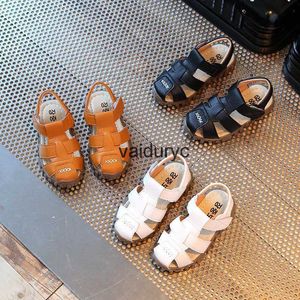 Sandaler läderpojkar 2020 100% mjuka på sommaren The New and Girls Ldren Beach Shoes Kids Sport Princess SH24229