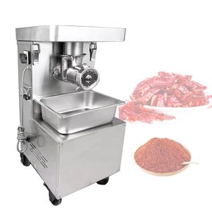 Stainless Steel Commercial Meat Grinder Automatic Large Power Multi-Functional Electric Open Meat Beater Machine