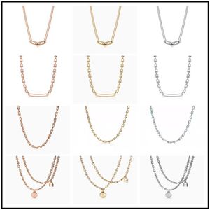 Pendant 925 silver Necklaces U shaped necklace tiff HardWear series rose the same styleany Co original packaging highquality desi323V