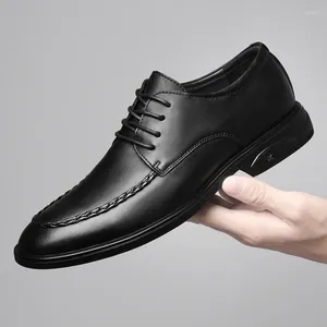 Sapatos sociais para homens couro vintage sapato mens lace up festa formal homem moda