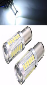 2pcs BAY15D P21 5W 1157 33 SMD LED Car Headlight Backup Reverse Fog Head Light Replacement Bulb 6500K White Lighting3210008