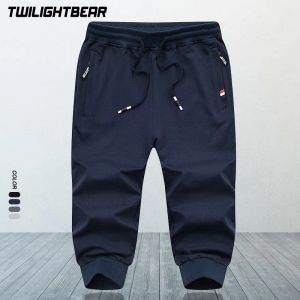 Sweatpants Summer Men's Capri Pants Overdimensionerade 5xl Pure Cotton Casual Croped byxor Mänkläder Jogging Shorts Sweatpants A3F1806