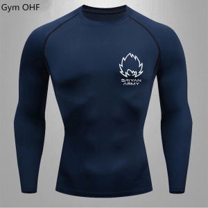 T-shirts goku t shirt sport jiu jitsu t shirts män comppress rashguard boxing mens muay thai kickboxing tröjor män gym fitness träning