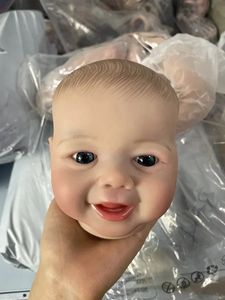 19 tum målad Reborn Doll Kit Soft Vinyl Baby Dolls Tillbehör för DIY realistiska leksaker oavslutade 240223