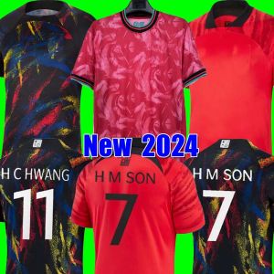 Sul 2024 camisas de futebol em casa Coreia SON HWANG KIM HWANG LEE JEONG SUNG KWON 2023 JERSEY CAMISAS DE FUTEBOL crianças vermelho 23 24 conjunto fult kits