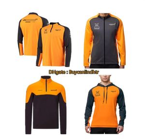 2021 F1 Racing Team Jackets Windproof Hoodie Motorsport Gp Full Zip Fleece McLaren Jacket Orange Clothing High Quality Motorcycle 5113528