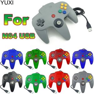 Gamepad YUXI 1set Gamepad Controller cablato Joypad per Gamecube Joystick Accessori del gioco per N64 per PC MAC Controller del computer