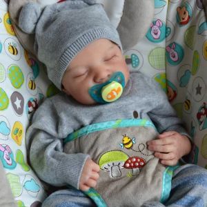 Куклы 20 дюймов Levi Reborn Baby, реалистичное виниловое тело Alive LoL Bebe, готовая кукла с росписью для новорожденных, детские подарочные куклы для девочек 4,7