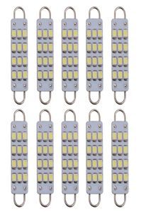 10st 44mm FESTOON LED RIGID LOOP 12V LED 12 chips 3528smd glödlampor 561 578 bil Festoon Light Auto Interior Dome Light Lamps White8592591