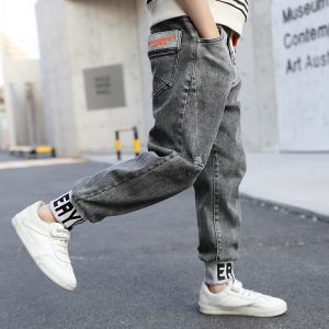 Pantskirt Ienens Jungen lässige Jeans Hosen Herbst Denim Hosen Kinder Kinder Lose Hose Bottoms Kleidung