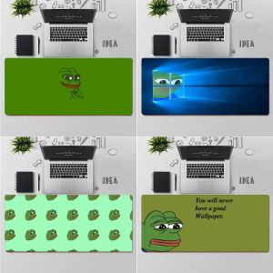 Podkładki smutne śmieszne żaba Pepe Man Frog Office Myszy Gamer miękki myszy stół dywan pc laptop notebook gumowy mata hurtowa