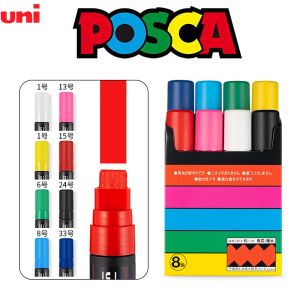 Markery uni Posca markery farby, 17K 15 mm dodatkowe szerokie końcówkę malarstwo akrylowe PIT PC1M 3M 5M 8K GRAFFITTI SPLITY SPLIKATYK ROCK CERMIC SCRICE