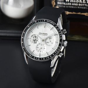 Multifunction omegas Stainless steel Wrist Watches for Men New Mens Watches All Dial Work Quartz Watch Top designer Luxury Brand Clock Men Fashion OME-06
