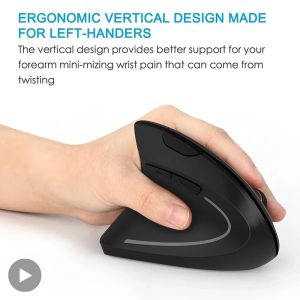 Mäuse Vertikale Ergonomische Tragbare Wired USB Drahtlose Maus Wiederaufladbare Bluetooth Gaming PC Gamer Für Computer Laptop Mause Zubehör