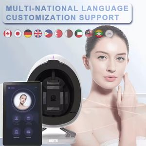 Najnowszy komputer stacjonarny 3D AI twarz Diagnostyka skóry Analizator testera twarzy Skaner Magic Face Mirror Analiza skóry Maszyna Analizator skóry Maszyna