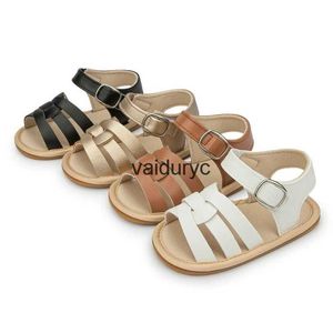 Första Walkers Summer New Baby Boy Girl Sandals Shoes Pu Anti-Slip Soft Rubber Sole Newborns Beach Infanth24229