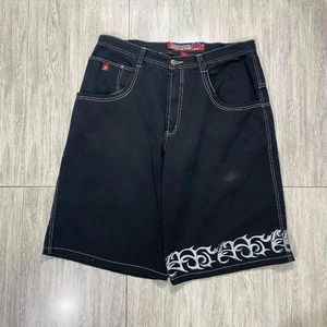 Shorts masculinos High Street American Men Padrão Impressão Hiphop Hip Hop Retro e Mulheres Denim Mens