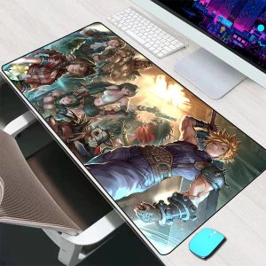 Pads Final Fantasy 7 Mouse Pad Large Gaming Accessories Mouse Mat Keyboard Mat Desk Pad Computer Mousepad PC Gamer Laptop Mausepad