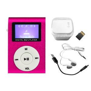 Giocatori music da 32 GB Regalo ricaricabile per bambini Student Fashion USB 2.0 Mini Sport Sports LCD con clip Digital MP3 Player