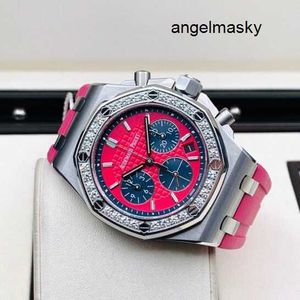 Orologio moderno Cronografo AP Orologio da polso Royal Oak Offshore Serie 37 mm Diametro orologio Meccanico automatico Gomma Moda Tempo libero Orologi famosi per uomo e donna