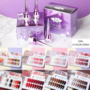 112 Kolor 15 ml UV Gel Gel Poliska do profesjonalnego salonu żele artystyczne półprzewodowe wysokiej jakości namocz lakier lakieru 240219