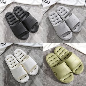 Slippers Solid color hots taupe white black grey blue green pink walking low soft Multi leather mens womens shoes indoor trainer GAI