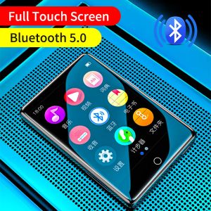 Jogador Ruizu M7 portátil MP3 Player Walkman Touch Screen Bluetooth 5.0 Music Player com FM Alarm Clock Pedômetro Ebook Orador