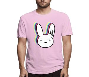 Bad Bunny Mens T Shirt Classic Design Bekväma tröjor Nyhetskläder Andningsbar kortärmad Cotton Streetwear Tee S6XL1750166
