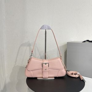 designer lindsay small shoulder bag black with strap Fashion CROCODILE EMBOSSED pink Curved flap Adjustable 3 hooks Decorative buckle belt luxury 29x1 A5cf#