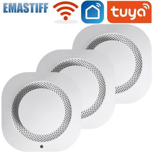 Tuya Smart WiFi 90DB Rauchmelder Sensor Alarm Home Security System Sirene Brandschutz Smart Life APP Benachrichtigung 240219