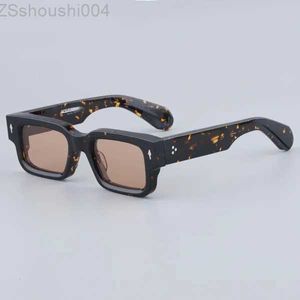 Solglasögon JMM Jacques Ascarii Square Fashion Quality Fashiom Glassar Stylish Classical Acetate Handmade Recept Gelglas 7yba